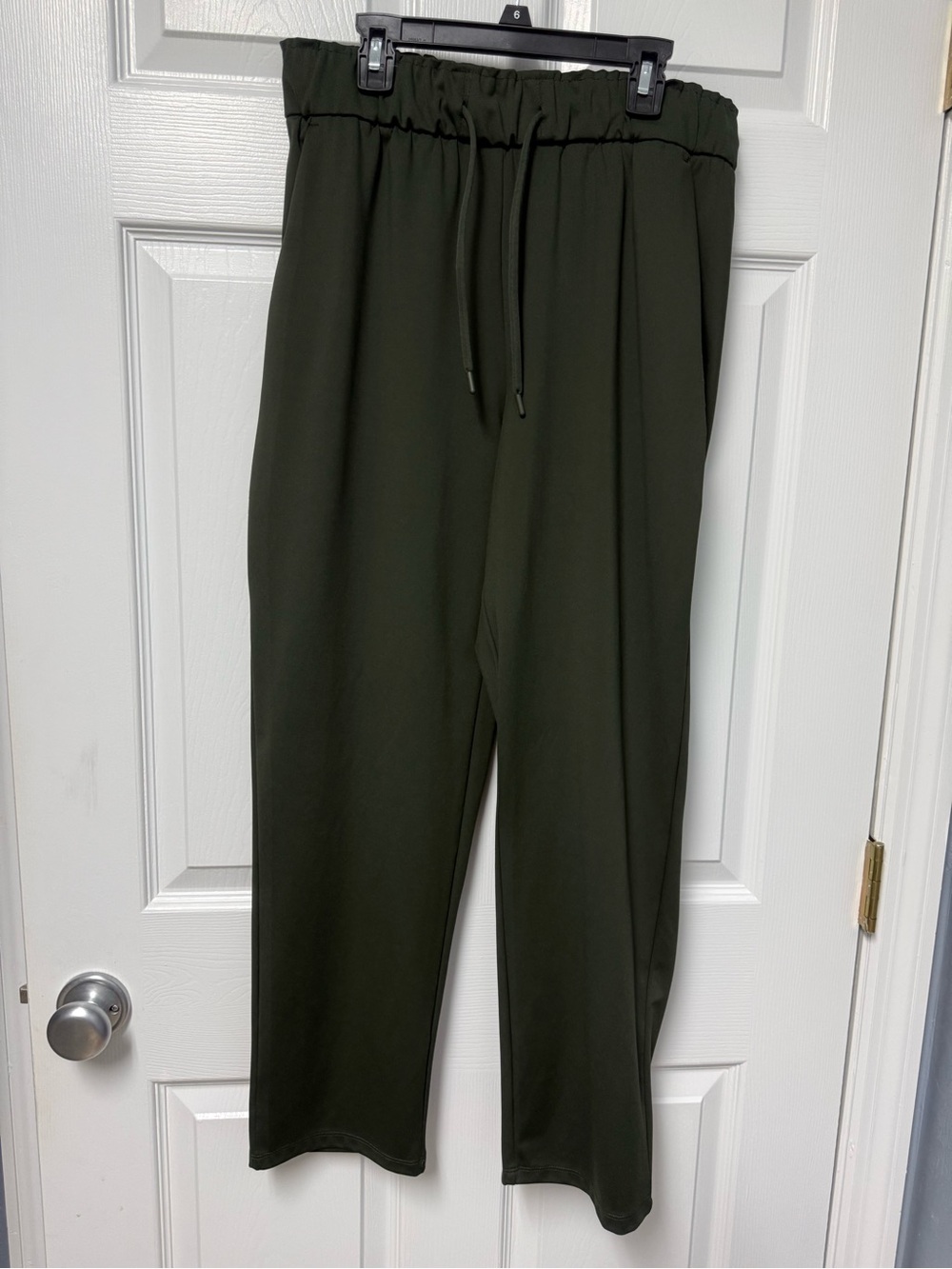 Hilary Radley Men's Olive Green Drawstring Joggers